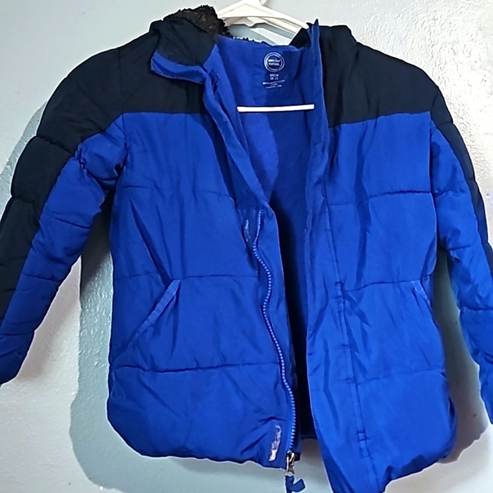 Wonder Nation blue winter coat size 6-7